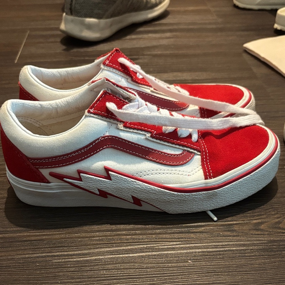 Van’s Red and White Sneakers